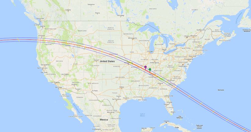 2017 Solar Eclipse Path