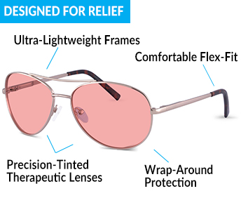Protection and relief with TheraSpecs photophobia glasses
